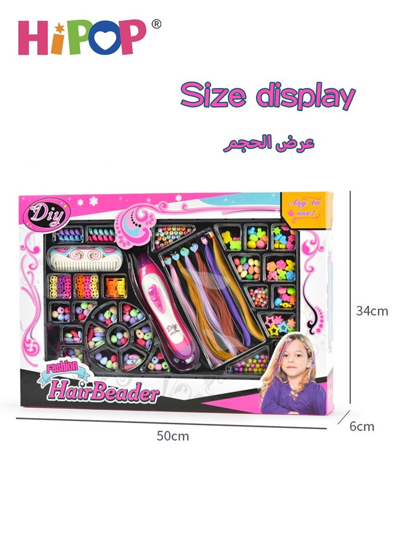 HIPOP - 50cm DIY Beading Set,Braid Styling Tools,Beauty Set for Girl,Fast Electric Braid Machine - Image 1