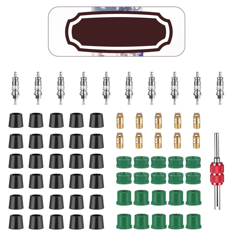 71 Pcs Auto A/C Air Conditioning Valve Core Tool Remover Installer Assortment Kit - Image 3