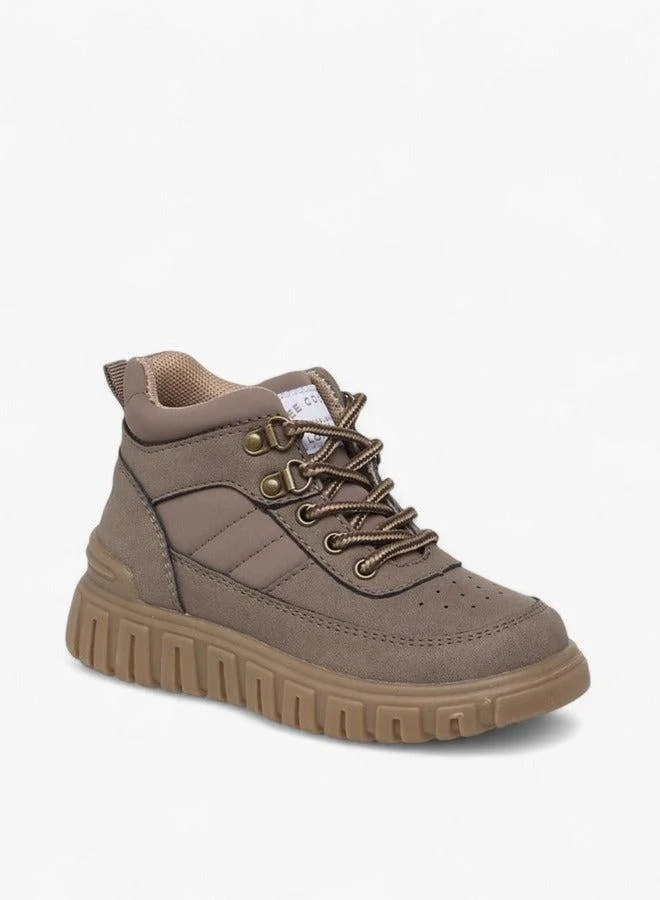 Lee Cooper Boys' Panelled Ankle Boots with Zip Closure