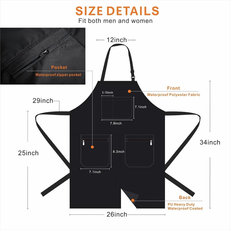 Hair Stylist Apron -Waterproof Barber Aprons-Salon Apron - Image 4