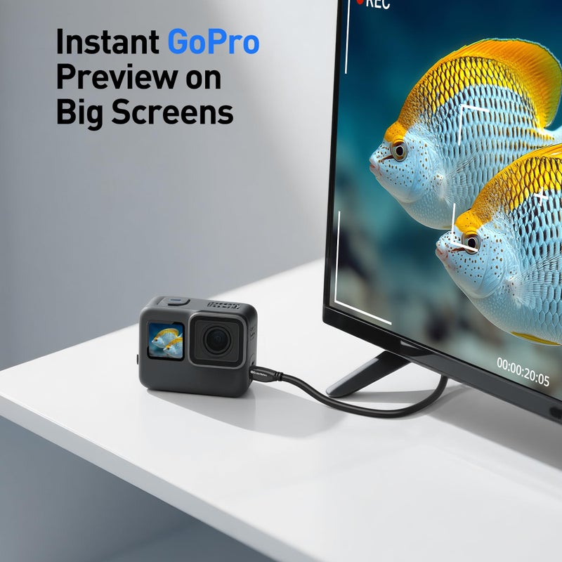 Cable Matters High-Speed Long 4K Micro HDMI to HDMI Cable - 25ft, Ideal for Tablet, Notebook, Camera, Raspberry Pi 4 and Raspberry Pi 5 - Image 3