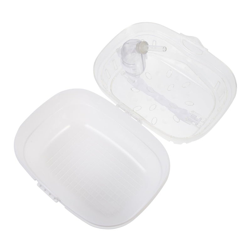 Portable Small Animal Travel Cage with Ventilated Plastic Housing for Hamsters - Image 2