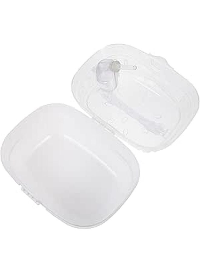 Portable Small Animal Travel Cage with Ventilated Plastic Housing for Hamsters - Image 1