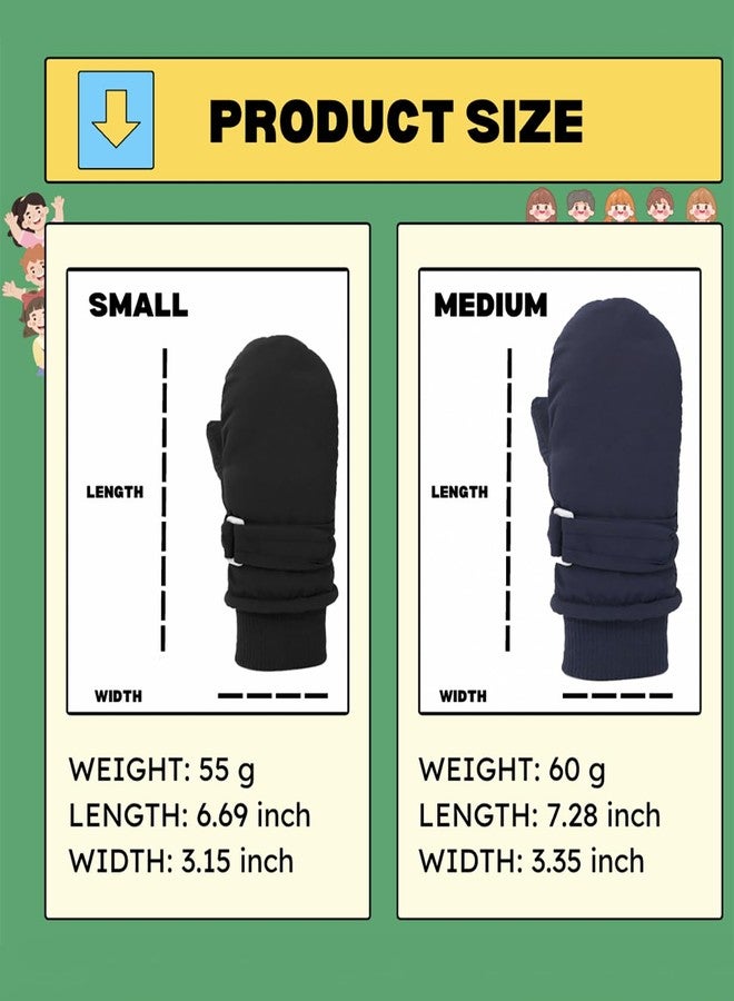 PLZSITDOWN Toddler Winter Gloves Mittens Waterproof Snow Gloves for Baby Girls Boys Infant Pink S - Image 4
