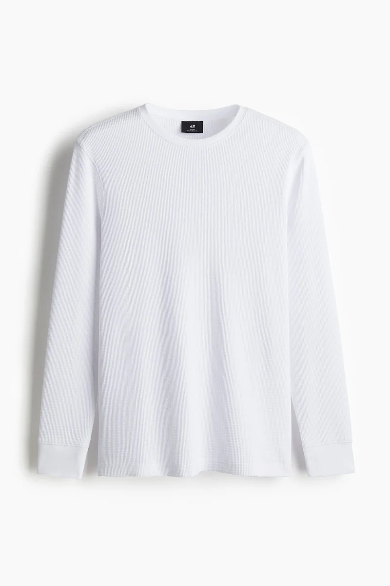 H&M  Waffled jersey top for Men | Best Price UAE