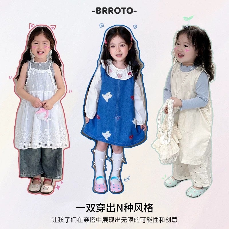 Girls'' Leather Shoes 2026 Spring and Autumn New Ballet Round-Toe Flats Princess Shoes Dopamine Polka Dot - Image 4