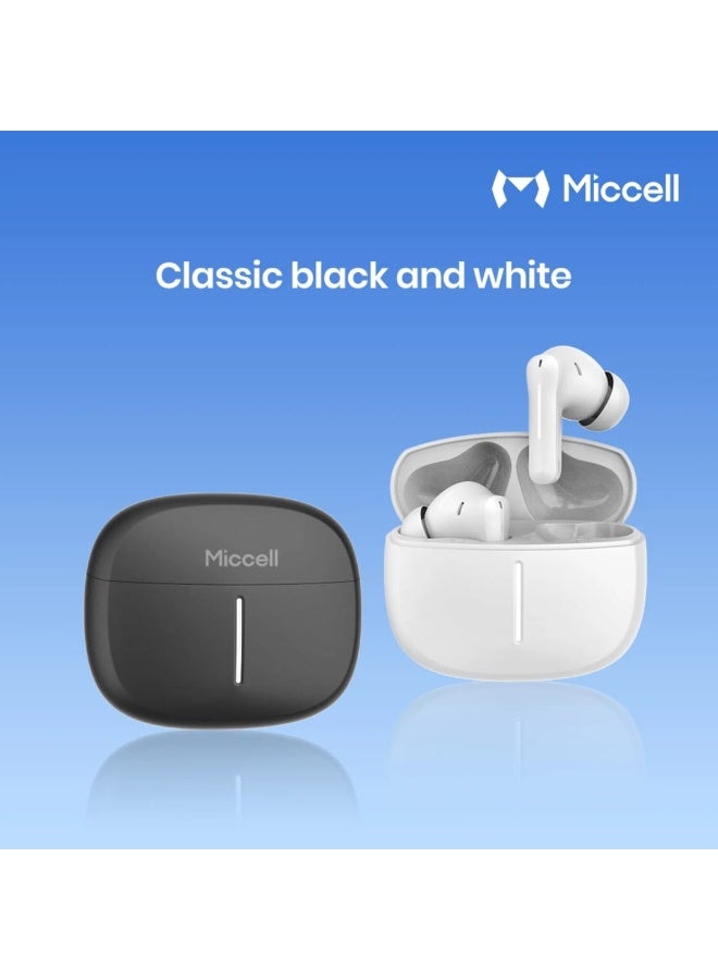ميكسل سماعات أذن داخلية لاسلكية Miccell BH116B TWS مع خاصية إلغاء الضوضاء النشط والبيئي - أسود - Image 3