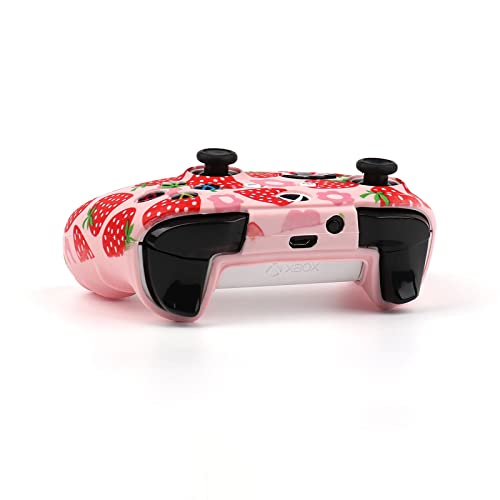 RALAN Controller Skin for Xbox One, Anti-Slip Silicone Controller Cover Protector Case Compatible for Xbox 1 Wireless/Wired Gamepad Joystick with 2 Cute Thumb Grips Caps. - Image 5