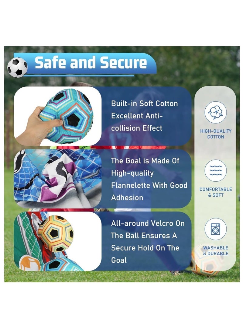 DAILYCHIC Soccer Ball Game Set for Kids,Toss Soccer Goal Game with Velcro Balls,Indoor Outdoor Toys for 3 4 5 6 7 8 Year Old Boy Birthday Christmas Gift - Image 4