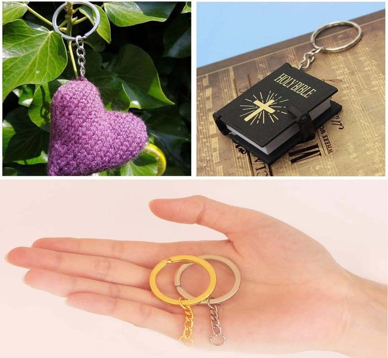 DIY Crafts DIY Crafts 7X, Antique Gold, Key Chains for Crafts, Choice x Pcs Keychain Rings Chain, Split Key Ring Suitable for Keychain, Crafts, Jewelry Making & DIY Kit Gold & S(7X, Antique Gold)  - Image 5