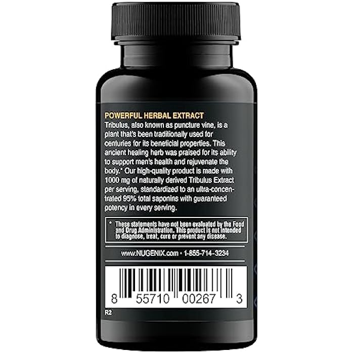 Nugenix Essentials Tribulus Terrestris for Men Extract - 95% Total Saponins, 1000mg High Potency, Extra Strength, 60 Count - Image 5