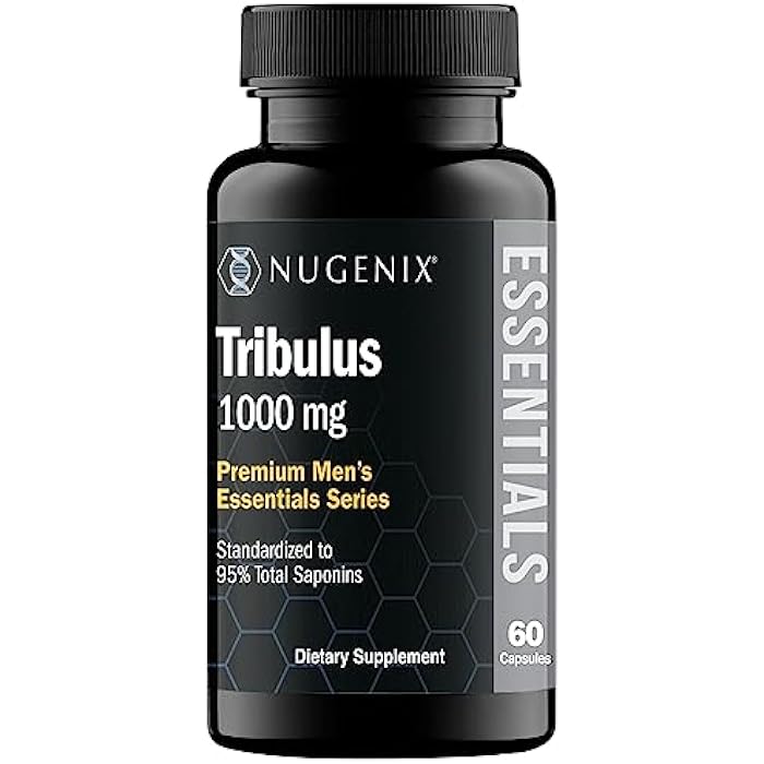 Nugenix Essentials Tribulus Terrestris for Men Extract - 95% Total Saponins, 1000mg High Potency, Extra Strength, 60 Count - Image 1
