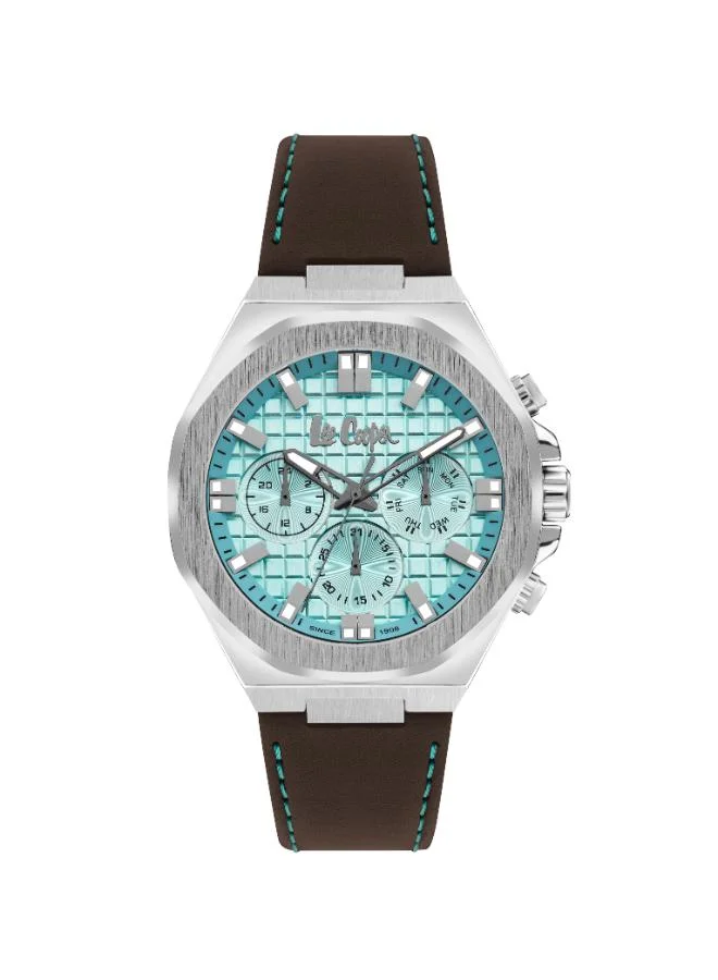لي كوبر Men's Leather Multi Function Watch LC07983.394 - 46 mm