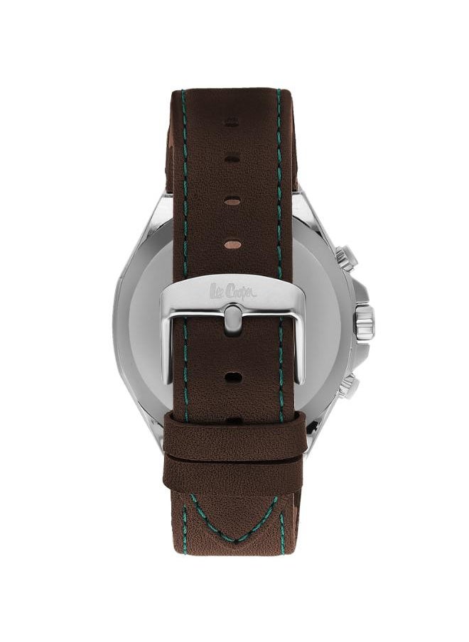 Lee Cooper LC07983.394 Men Multi Function Display Watch & Leather Strap Dark Brown