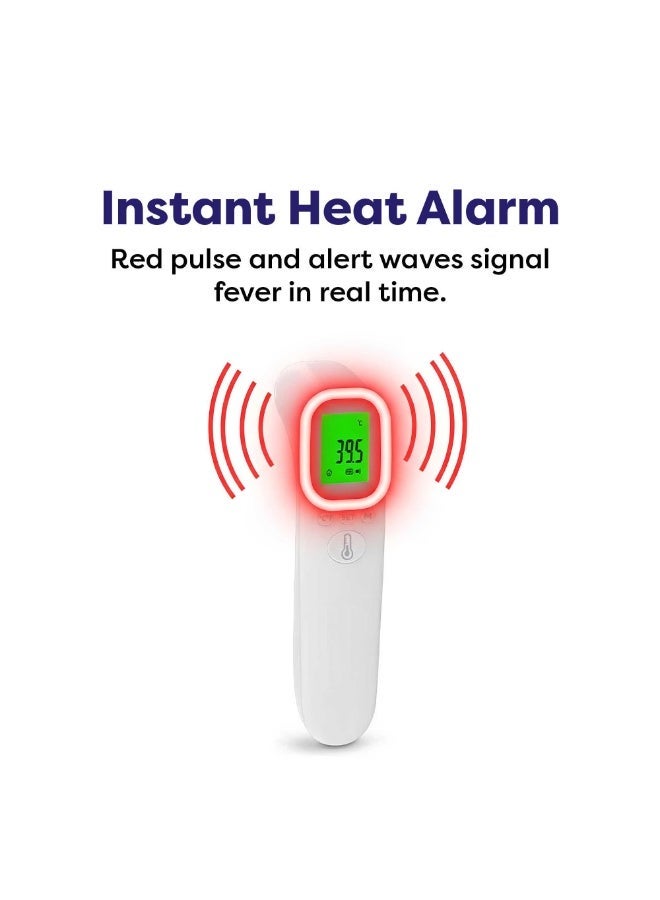 AiQUE Non-Contact Infrared Forehead Thermometer for Adults, Kids, and Infants with One-Second Reading, Silent Mode, LED Display, and Visual Temperature Indicator - Image 4