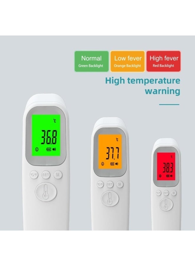 AiQUE Non-Contact Infrared Forehead Thermometer for Adults, Kids, and Infants with One-Second Reading, Silent Mode, LED Display, and Visual Temperature Indicator - Image 2