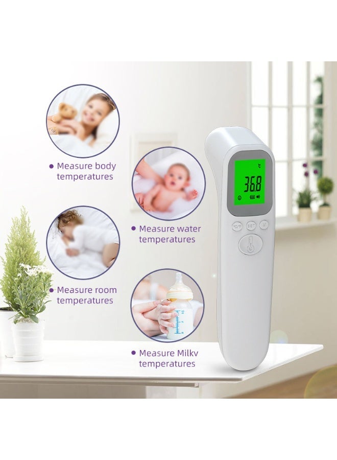 AiQUE Non-Contact Infrared Forehead Thermometer for Adults, Kids, and Infants with One-Second Reading, Silent Mode, LED Display, and Visual Temperature Indicator - Image 3