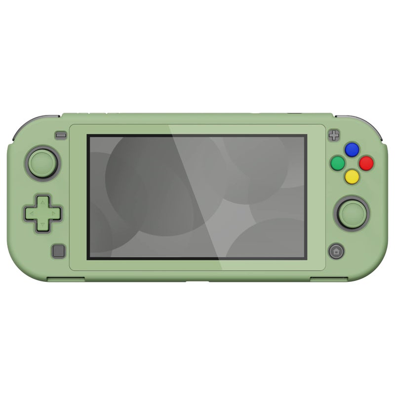 eXtremeRate PlayVital Matcha Green Protective Grip Case for Nintendo Switch Lite, Hard Cover Protector for Nintendo Switch Lite - Screen Protector & Thumb Grips & Buttons Caps Stickers Included - Image 5
