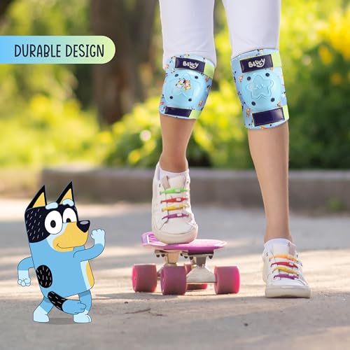 VOYAGER Bluey Elbow and Knee Pads for Kids, Protective and Comfortable Outdoor Gear Set for Ages 3+ with Adjustable Velcro Straps, Shock Absorption, Bike Knee Pads for Boys and Girls - Image 5
