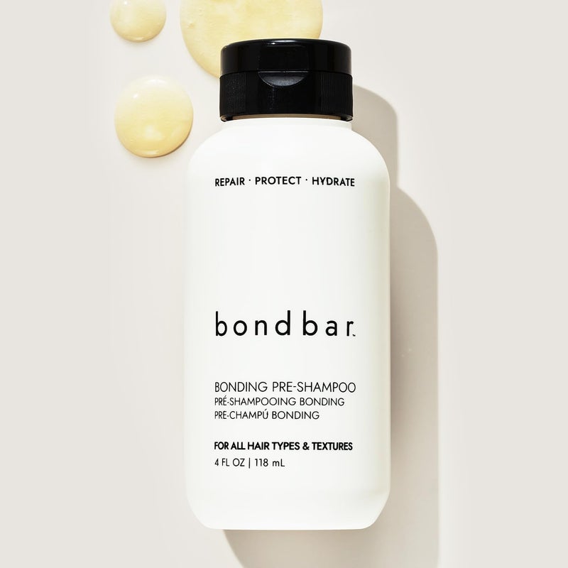Bondbar علاج ما قبل الشامبو من بوندبار لإصلاح الشعر التالف، يقلل من التكسر والتجاعيد، يرطب ويضيف لمعان، يقوي جميع أنواع وأشكال الشعر، نباتي، خالي من القسوة، 4 أونصة سائلة. - Image 4