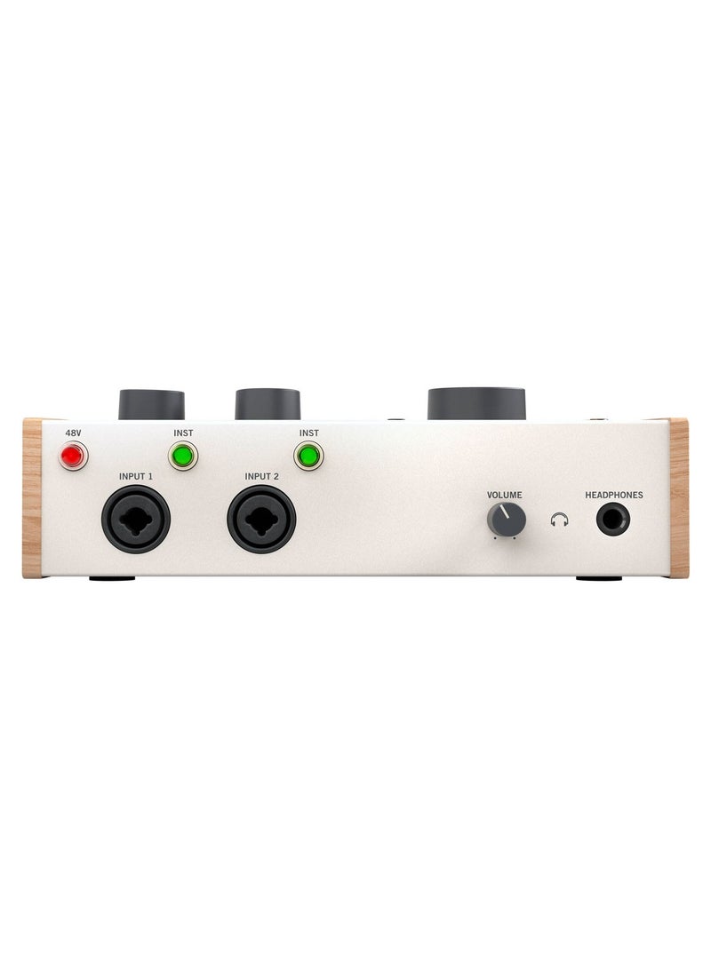 Universal Audio 4-in/4-out USB-C Audio Interface with 2 Preamps with Vintage Preamp Mode, 24-bit/192kHz AD/DA, Built-in 1176-style FET Compressor, MIDI I/O, 300ohm Headphone Amp, and Software Bundle - Mac/PC/iOS - Image 2
