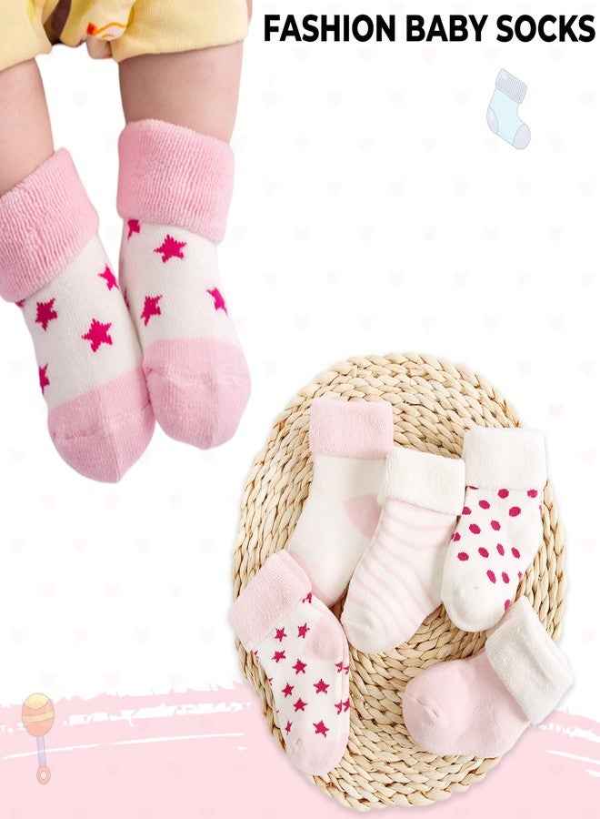 Bembika Baby Socks Soft, Anti-Slip, and Stylish Socks for Toddlers, Perfect for Baby Crawling and Safety -(Pink|1-3 Years Old) - Image 2