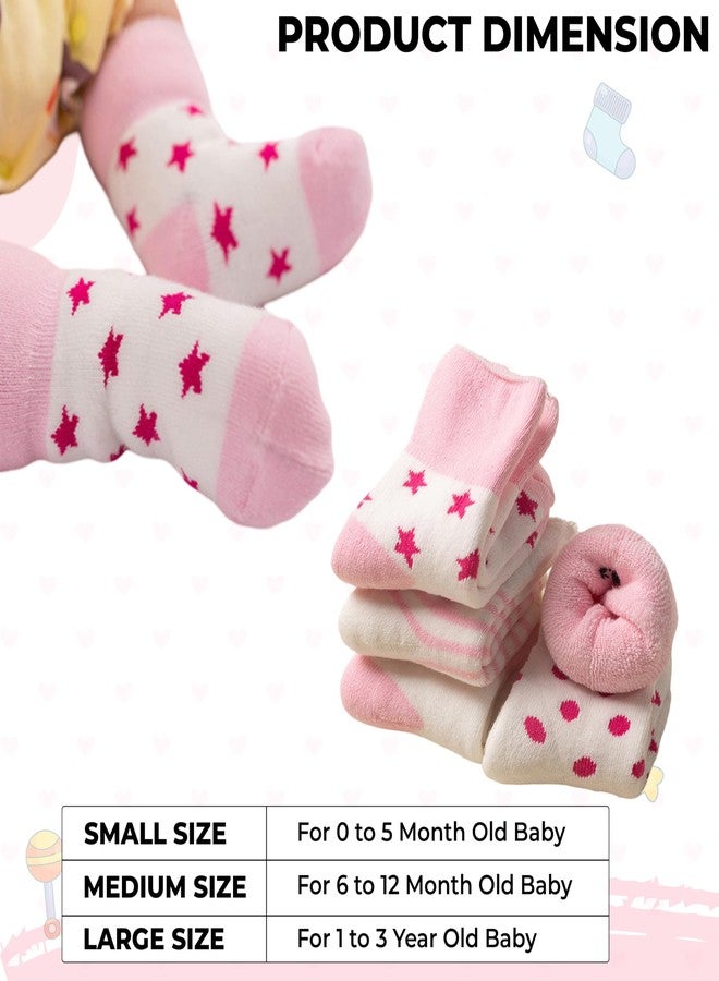 Bembika Baby Socks Soft, Anti-Slip, and Stylish Socks for Toddlers, Perfect for Baby Crawling and Safety -(Pink|1-3 Years Old) - Image 3