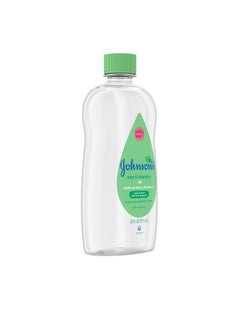 Johnson's Baby Oil Mineral Oil Enriched With Aloe Vera And Vitamin E 20 Fl. Oz  - Image 4