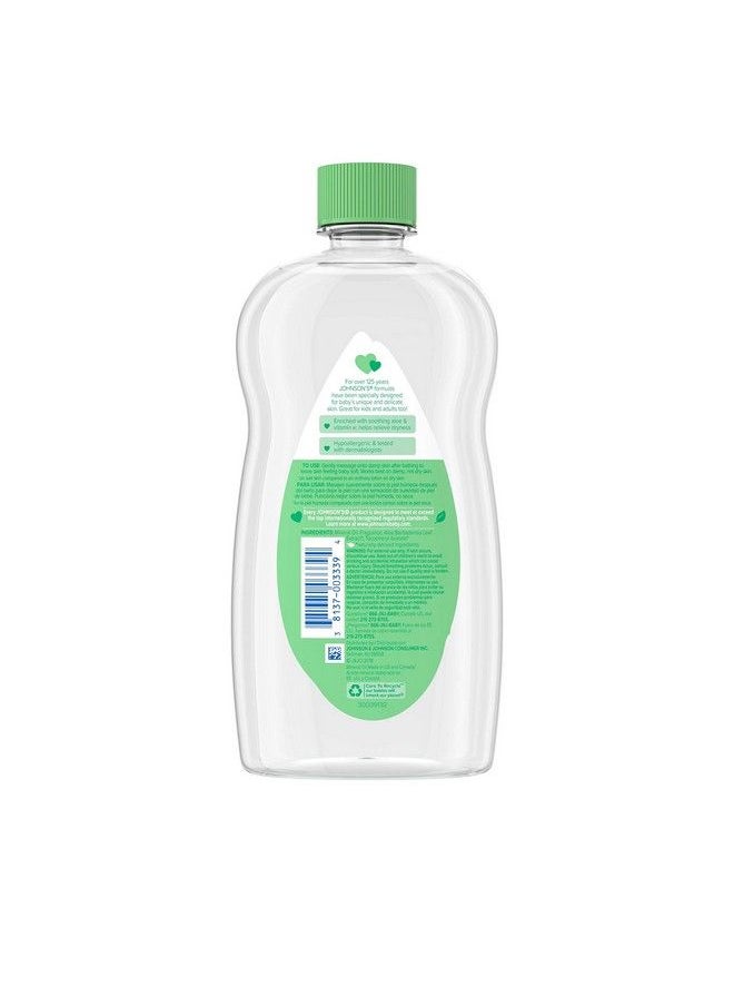 Johnson's Baby - Oil Mineral Oil Enriched With Aloe Vera And Vitamin E 20 Fl. Oz - Image 1