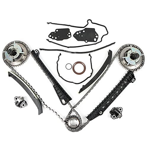 DAYSYORE 5.4L Engine Timing Chain Kit - Camshaft Phaser Repair Kit Fits for Ford 2004-2013 Expedition F150 F250 F350 Super, for Lincoln Mark Navigator Triton 5.4L 3V Engine Timing Chain Set - Image 1