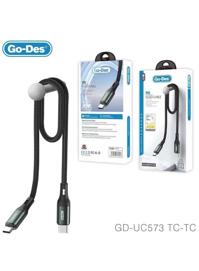 جو-ديز كابل فلاش Type-C إلى Type-C من Go-Des GD-UC573 - Image 2
