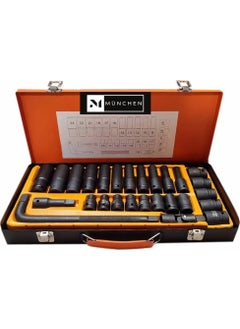 München 27 Piece Air Impact Long-Short Socket Set  - Image 1