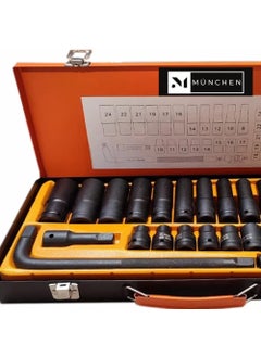 München 27 Piece Air Impact Long-Short Socket Set  - Image 4