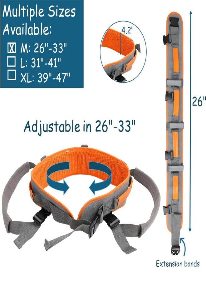 King Mills Gait Belt with Handles Used as Gate Belts for Physical Therapy, Gate Belts Medical for Elderly, or Safety Belt for Elderly Walking to Walking or Transfer in Physical Therapy or Daily Life, Orange, M - Image 2