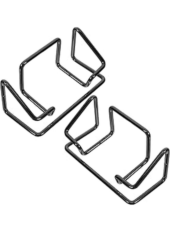 2Pcs Heavy Duty Metal Business Card Holder Desktop Organizer Rack For Office Workspace - Image 1