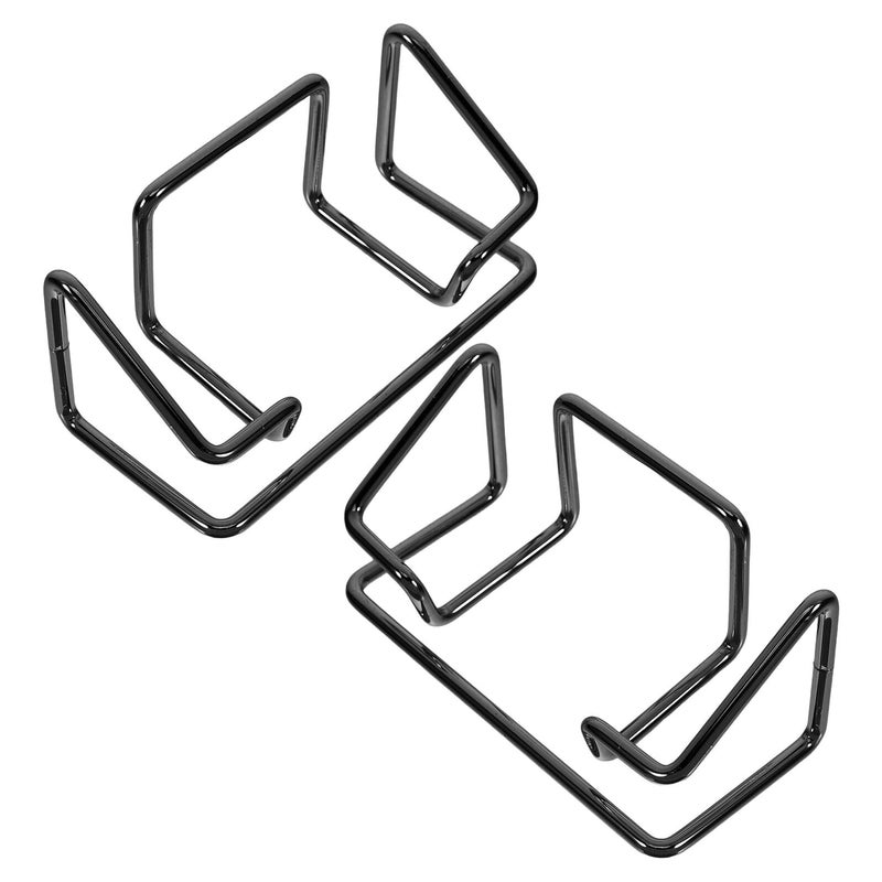 2Pcs Heavy Duty Metal Business Card Holder Desktop Organizer Rack For Office Workspace - Image 2