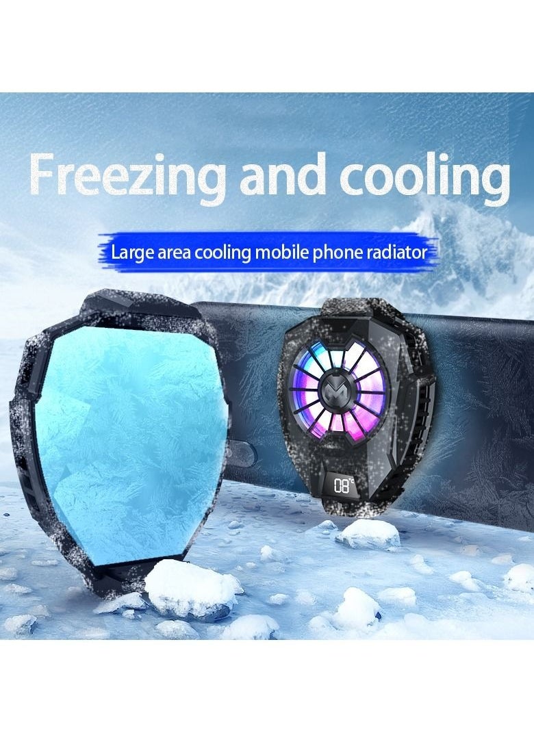 Generic Semiconductor Mobile Phone Cooling Fan,  With Colourful Lights, Wired Radiator  - Image 2