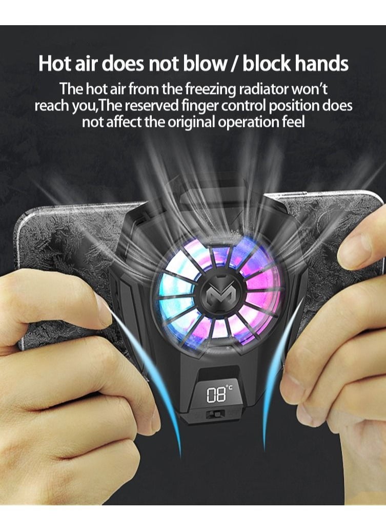 Generic Semiconductor Mobile Phone Cooling Fan,  With Colourful Lights, Wired Radiator  - Image 3