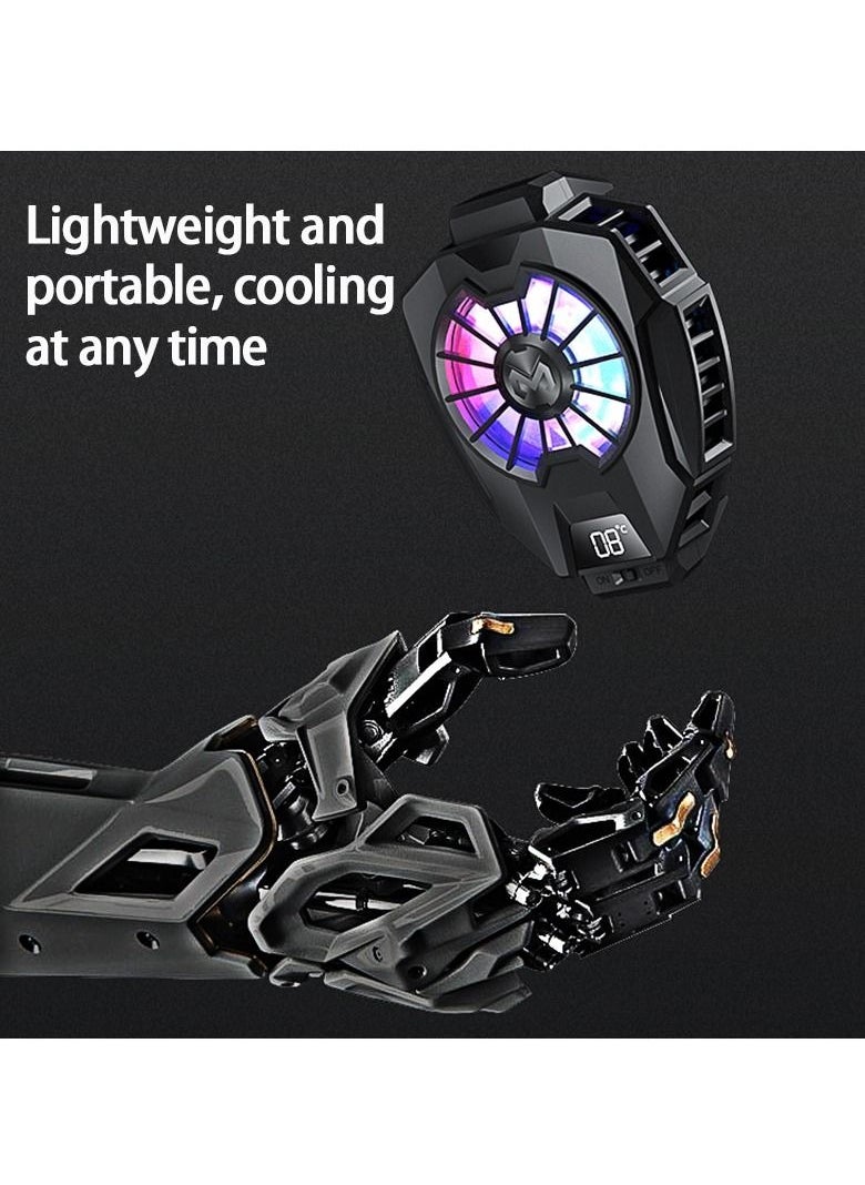 Generic - Semiconductor Mobile Phone Cooling Fan,  With Colourful Lights, Wired Radiator - Image 1
