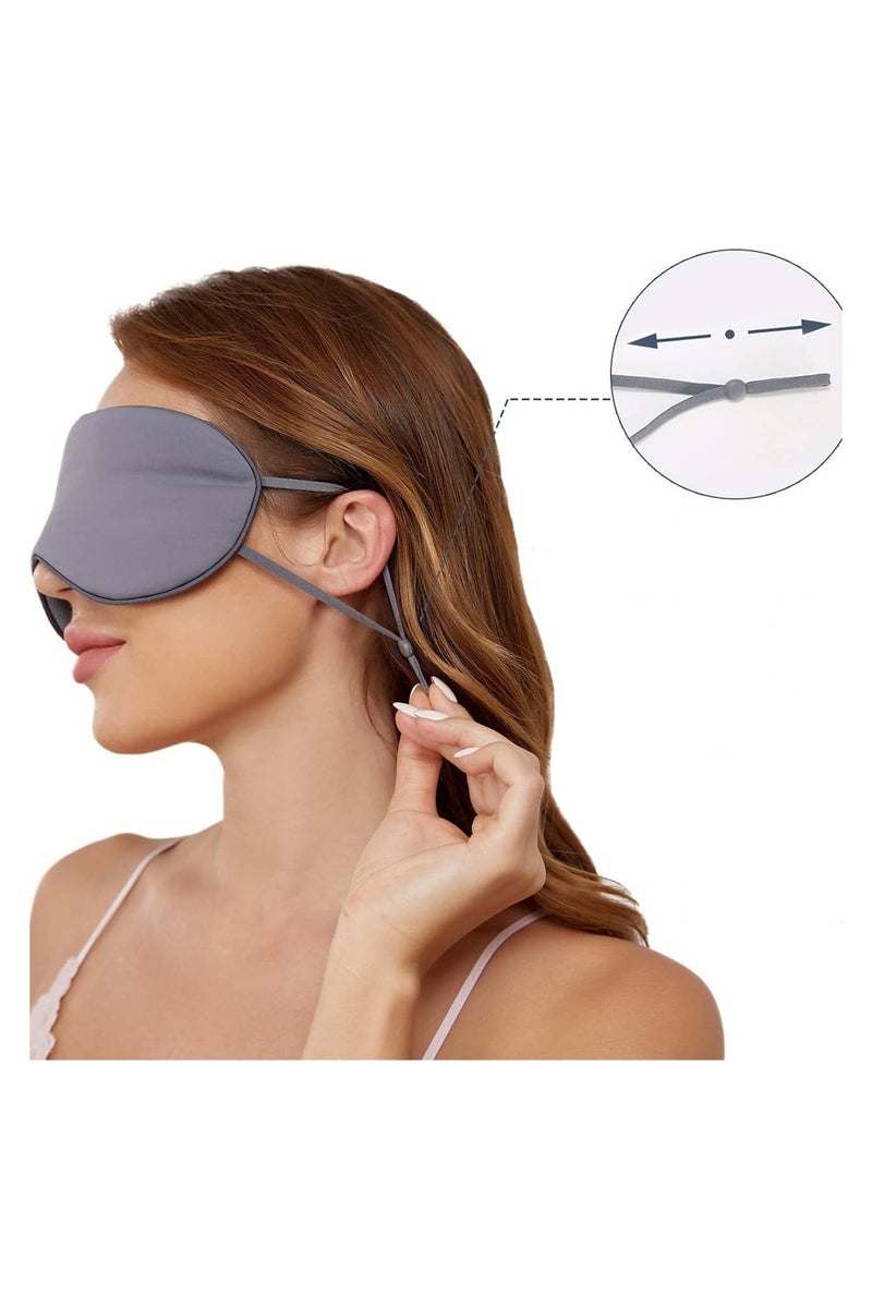 ACYYH Sleep Mask 100% Blackout Comfortable  Super Soft Sleeping Mask with Adjustable Straps for Women Men Warm and cool dual use Night Eye Mask for Sleeping Travel Yoga Naps - Image 1