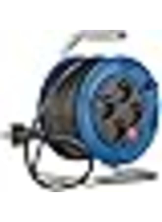 4-hole electrical reel, 15 meters * 1.5 mm, German plastic
