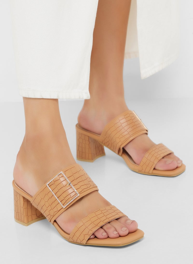 BR Double Strap Heeled Sandal  - Image 5