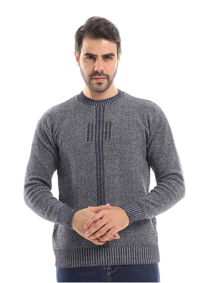 Caesar Wool Mens Pullover With Multi Design  - Image 1
