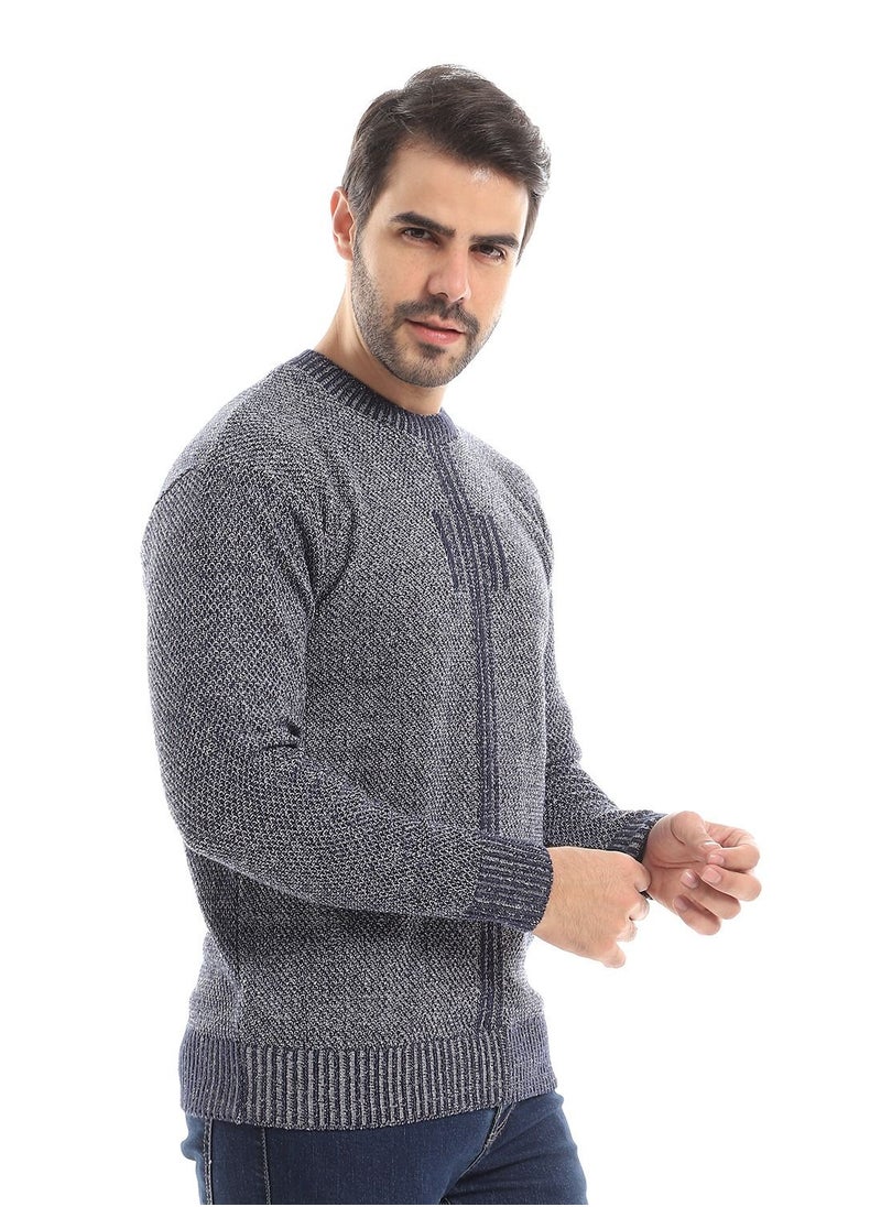 Caesar Wool Mens Pullover With Multi Design  - Image 2
