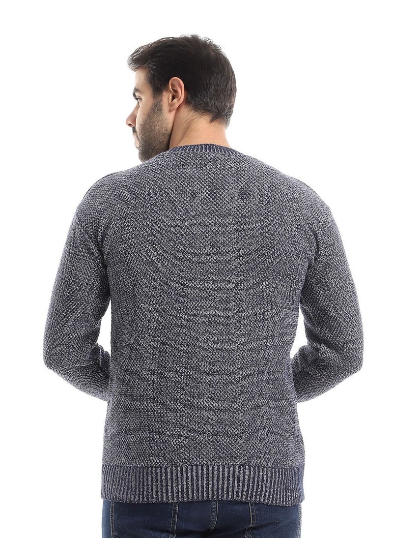 Caesar Wool Mens Pullover With Multi Design  - Image 4