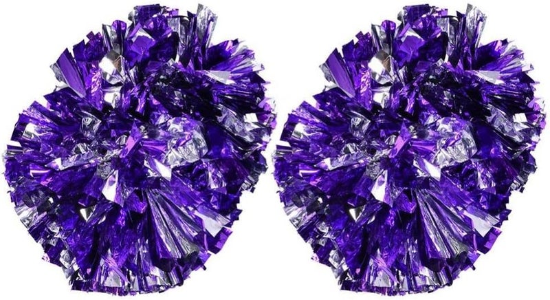 comfrt Cheerleading Pom, 1 Pair Cheerleader Aerobics Pom Poms Pompoms for Dance Party School Sports Competition - Image 1