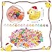JIUZHU 160Pcs Luminous Christmas Mini Ducks Glow in The Dark Xmas Mini Resin Ducks with Santa Hats 16 Colors Tiny Ducks Bulk for Micro Fairy Garden DIY Miniature Dollhouse Decor - Image 4