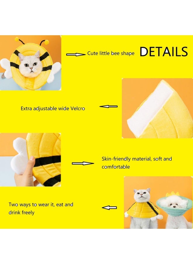 A.M Conical Collar Soft Adjustable Pet Collar Cute Pet Protection Collar Shame Collar After Surgery Anti-Licking Collar for Puppies Small Dogs - Image 5