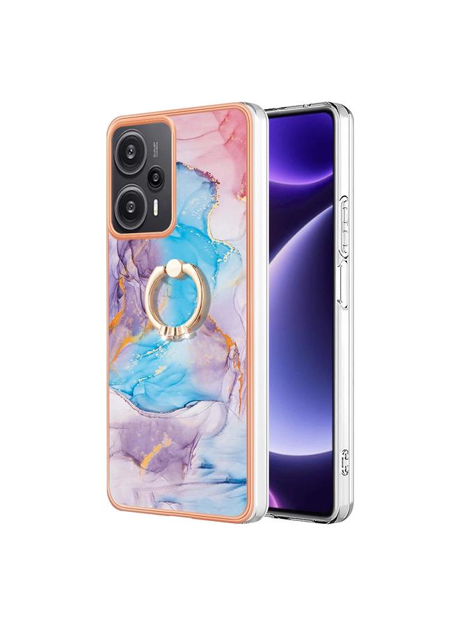 The Bros Case For Xiaomi Poco F5 5G / Redmi Note 12 Turbo Electroplating IMD TPU Phone Case with Ring