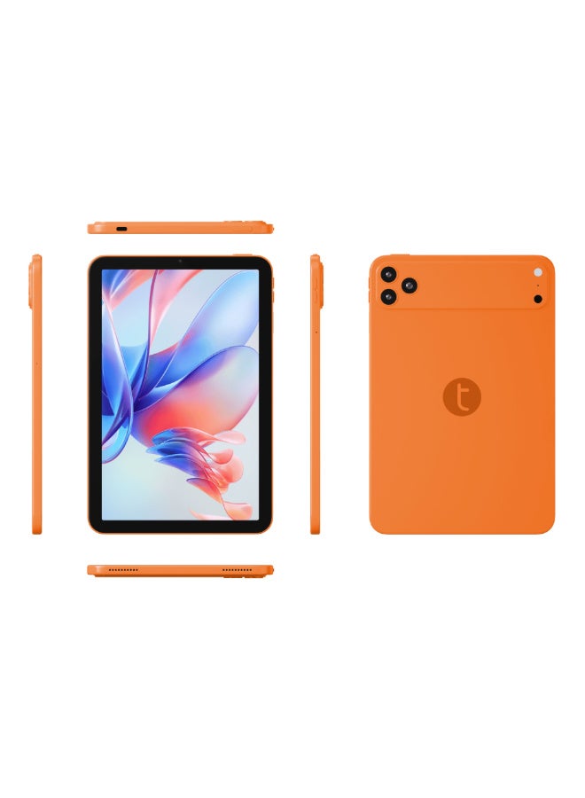 Oteeto Tab 83 Slim Design | 8GB RAM + 512GB ROM | Ultra-Fast Octa-Core | Dual SIM | 8.3-inch Display | 5G Android Tablet | Premium Performance & Style | Orange - Image 3